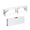 Foldable Bench 1.8m - White