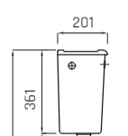 Lecico Atlas Cistern Ff Low Level Side Inlet