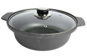 Heat Lock Cast Iron Pot With Glass Lid - 20CM