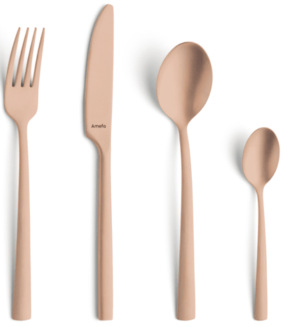 Manile 16 Pce Copper Cutlery Se - Livestainable.co.za