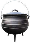 Cast Iron Potjie Pot Size 20 - Black