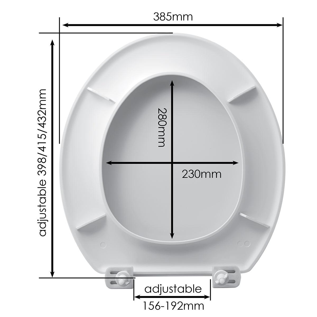 Wirquin Toilet Seat Emerald Pp Std Hng Wht 1.35 Kg - Livestainable.co.za