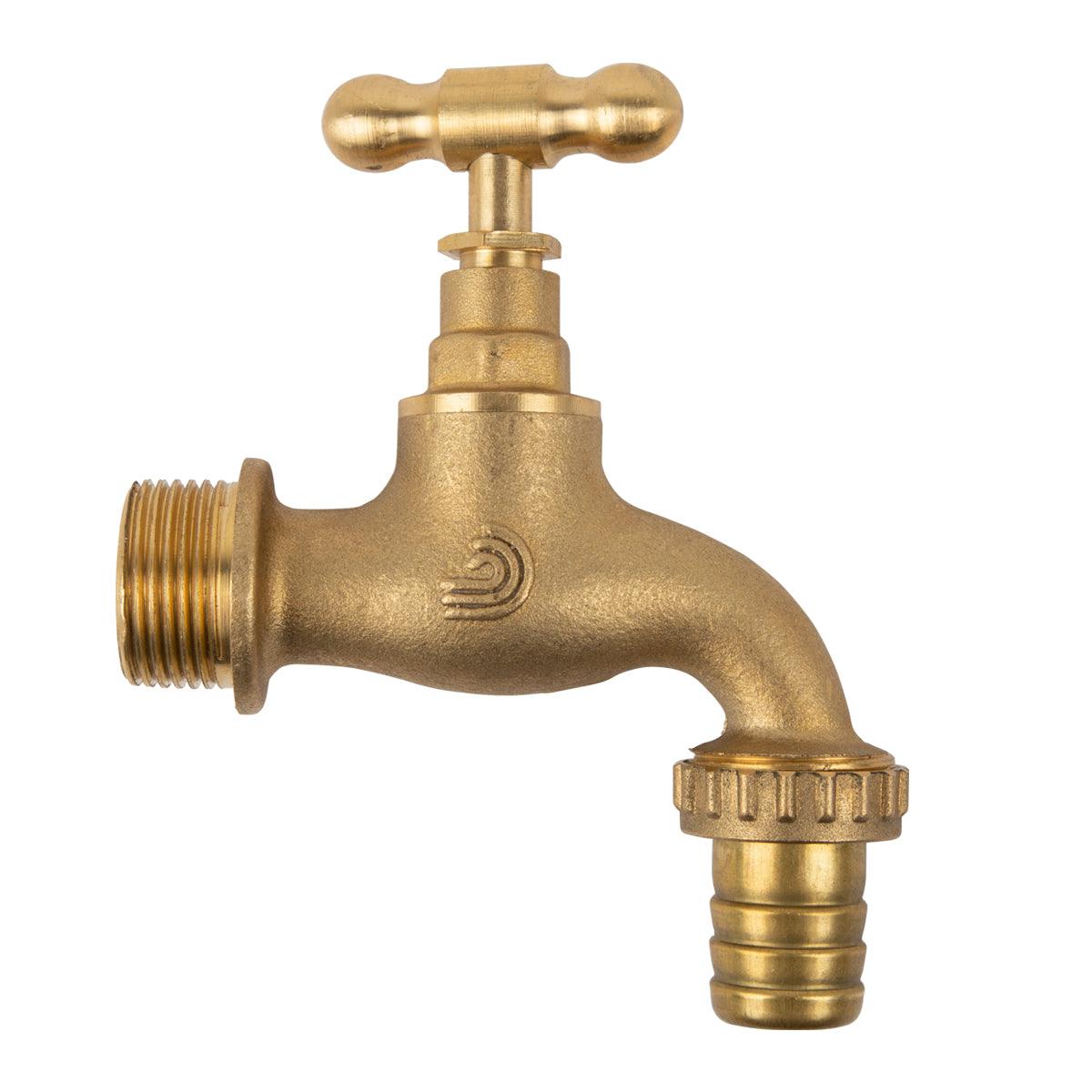 Torrenti Bibcock Tap Brass Std 15 Mm X 3/4 Inch - Livestainable.co.za