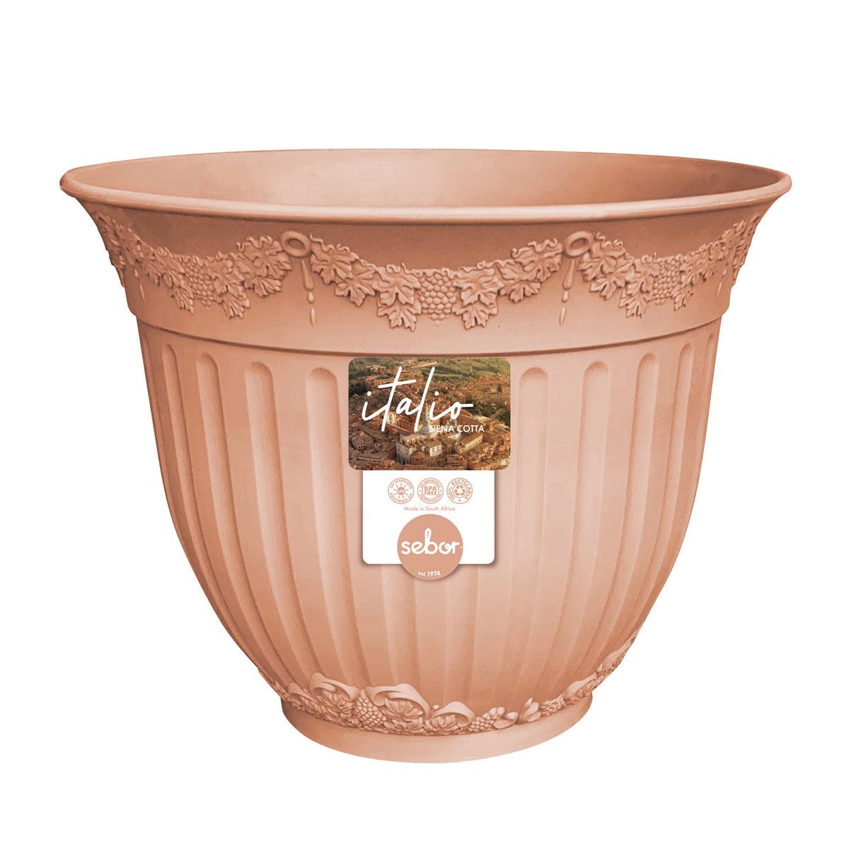 Sebor Italio Sienna Pot 25 Cm Cotta - Livestainable.co.za