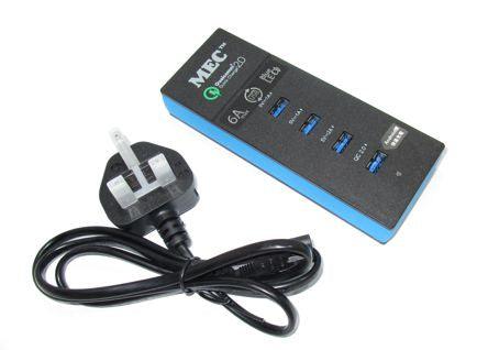 4 Port Usb Charger I=220 O=5 6 A Bt Lead Qc 001 6 A - Livestainable.co.za