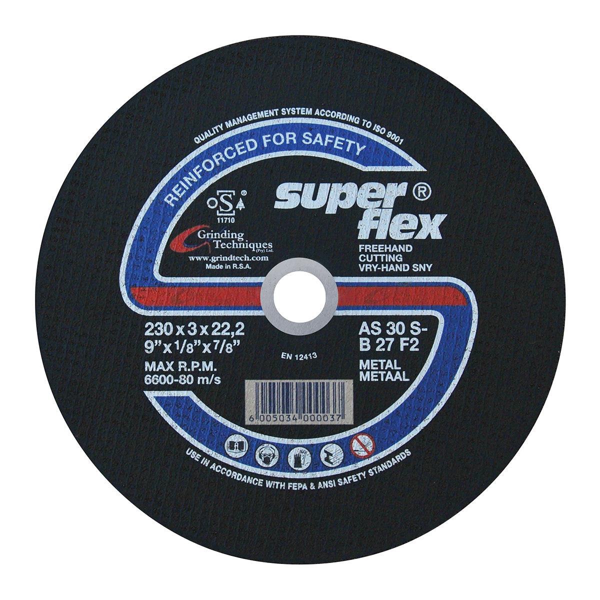 Superflex Cutting Disc Flat Steel 230 X3 Mm - Livestainable.co.za