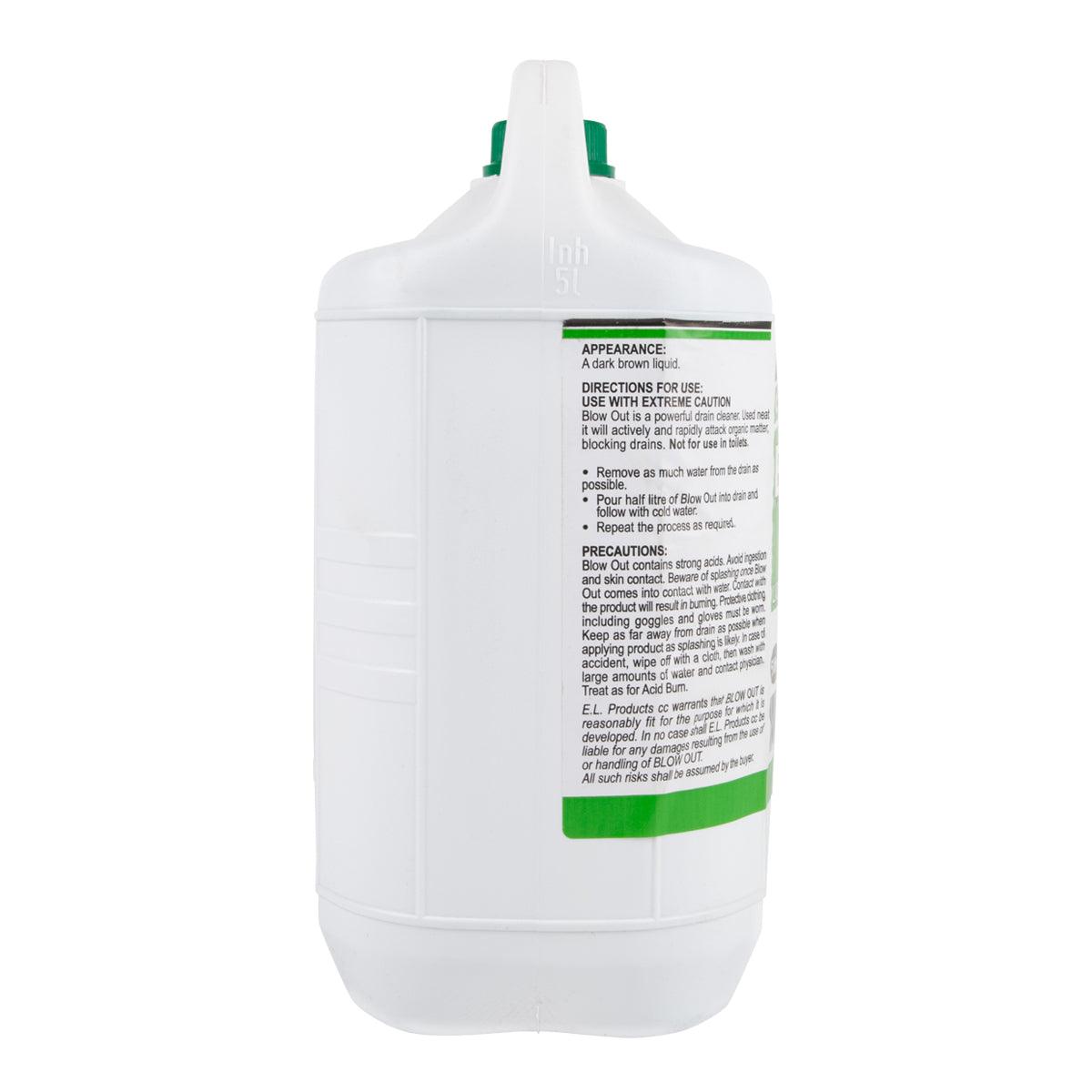 Blowout Drain Cleaner Acid Base 5 L - Livestainable.co.za