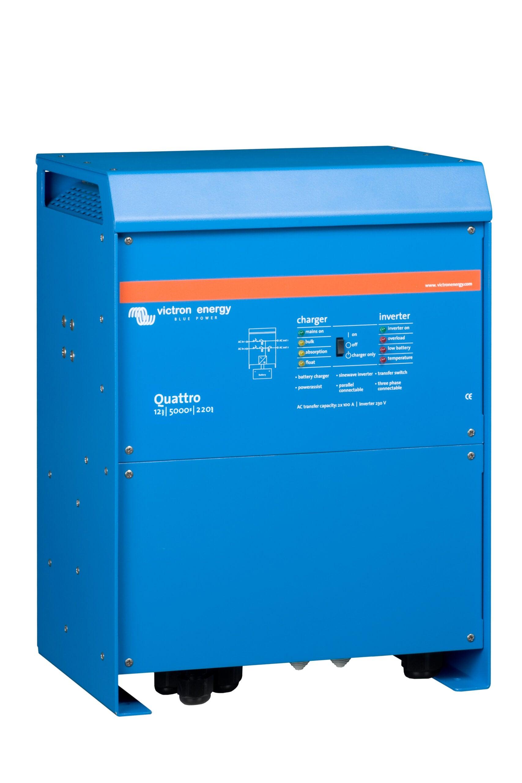 Victron Quattro 12/5000/220-100/100 230V Sine Wave Charger Inverter VE.Bus - Livestainable.co.za