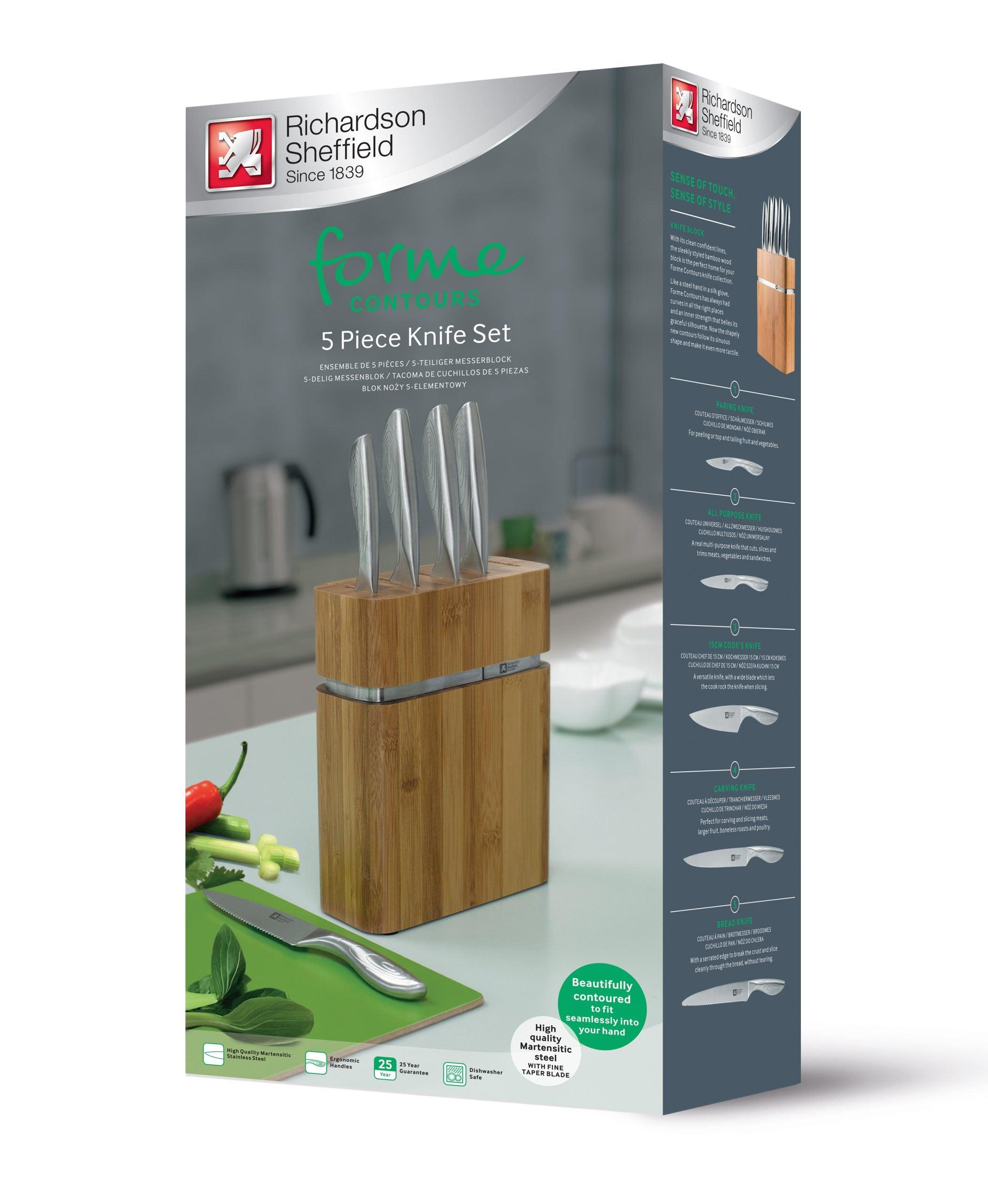 R&S Forme Knife Block 5 Pce - Livestainable.co.za