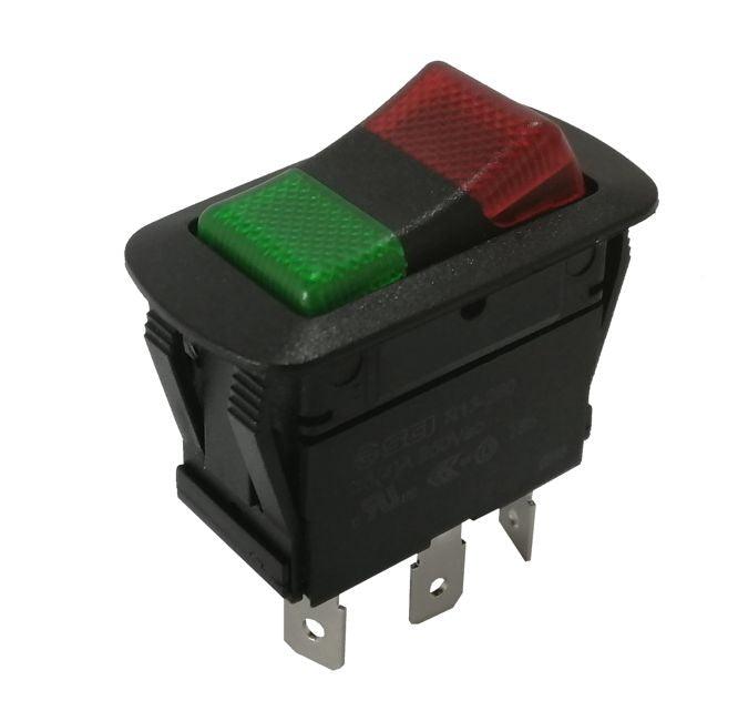 Rocker Switch 240 Vac 16 A Spdt On Off On Illuminated R13 260 - Livestainable.co.za