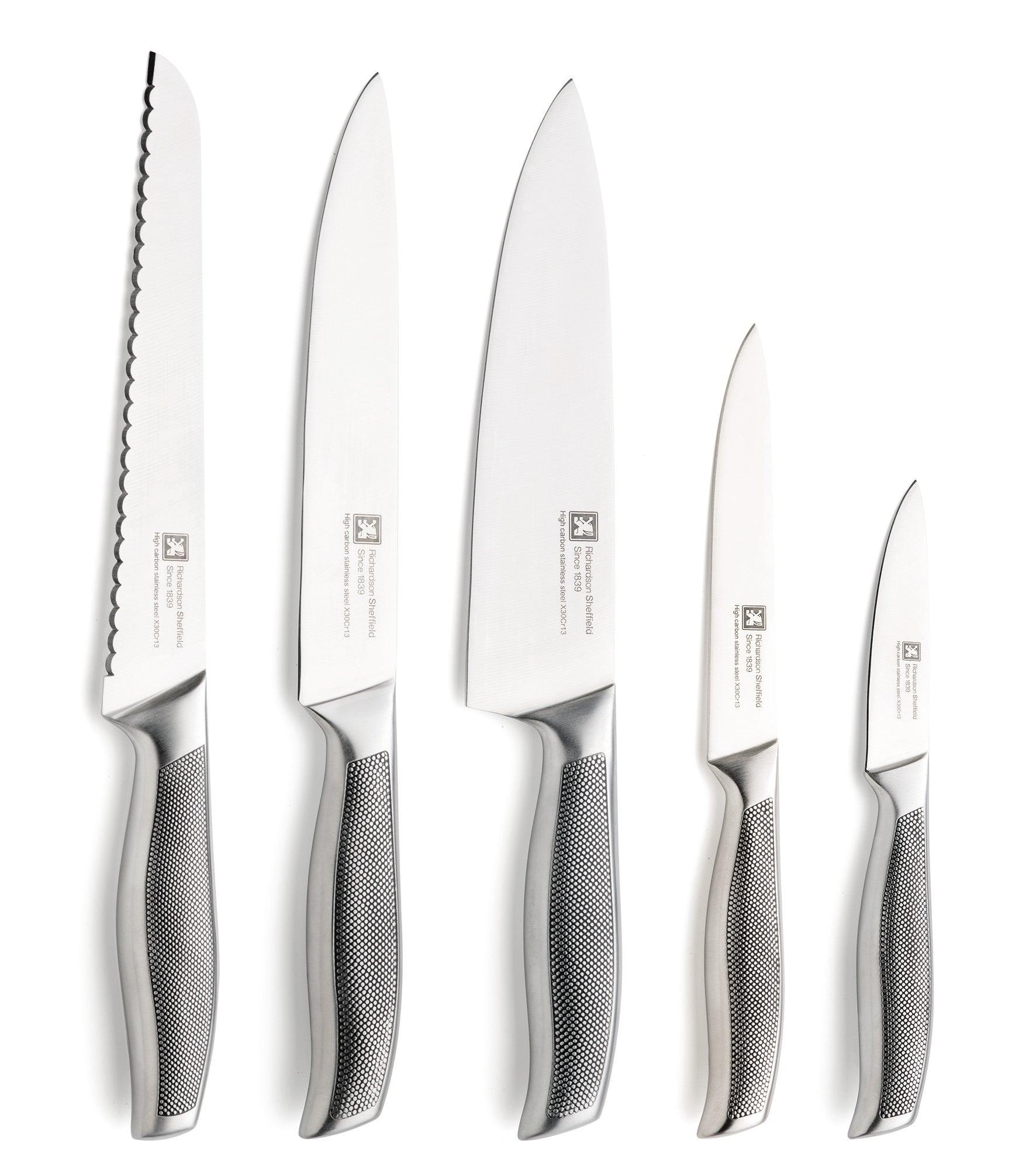 R166 R&S Sense 5 Pce Knife Blk - Livestainable.co.za