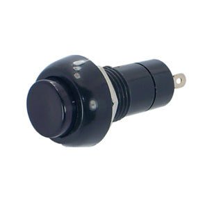 Push Button Switch Round Spst N/O Mom. Solder R18 25 B Blk