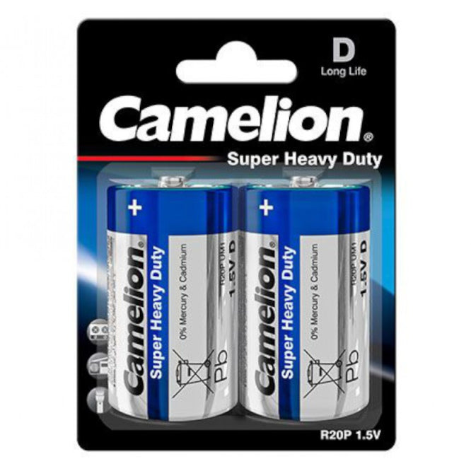 R20=D=Battery 1.5 V Shd 2/Pack R20 P Sp2 B