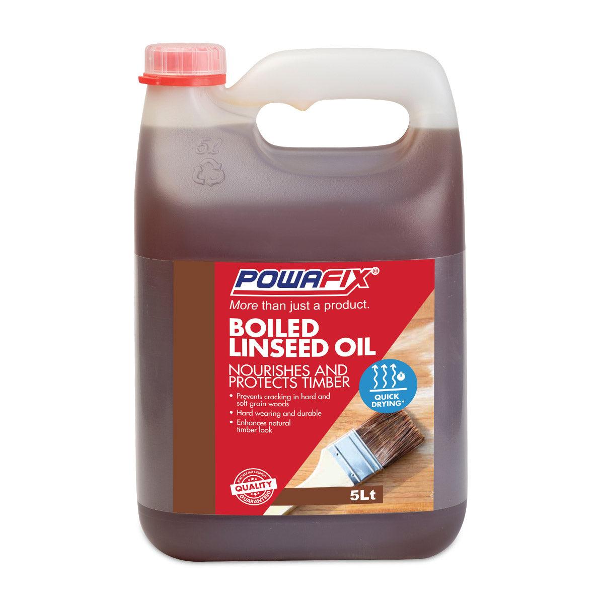 Powafix Boiled Linseed Oil 5 L - Livestainable.co.za