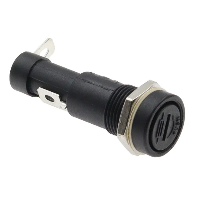 Panel Mount Fuse Holder 6x32mm Slotted Cap W/Steel Nut R3 9 M