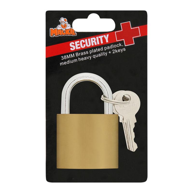 Mackie Padlock Sec Plus B/Plated 38 Mm - Livestainable.co.za