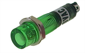 Lamp Neon 220 V D7.5 Green R777 F Gr