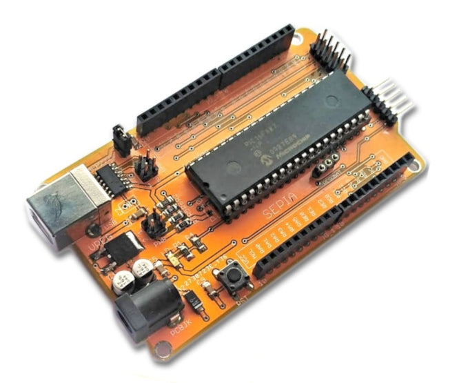 Pic Mic Develpment Board Usart Dip40 Radix Sepia