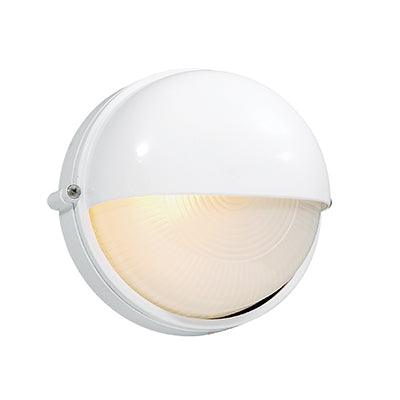 Round Small Eyelid Bulkhead White 1x E27 - Livestainable.co.za