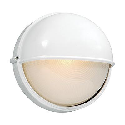 Round Large Eyelid Bulkhead White 1x E27 - Livestainable.co.za