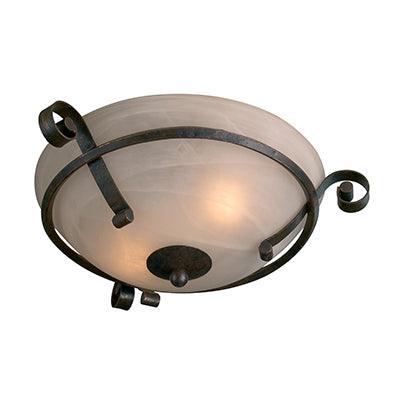 Malaga Ceiling Light Antique Bronze E27 2x60w - Livestainable.co.za