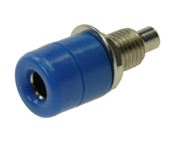 Banana Socket 4mm Blue Solder Tl=21mm Rc11 Blue