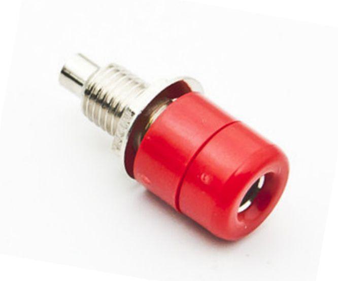 Banana Socket 4mm Light Red Solder Tl=21mm Rc11 Rd - Livestainable.co.za