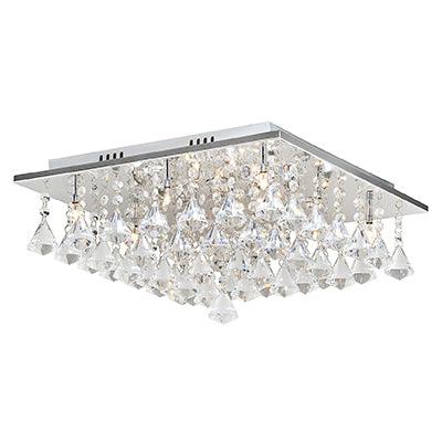 Eltham Crystal Ceiling Light Chrome G4 12x20w - Livestainable.co.za