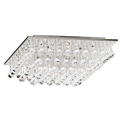 Cuboid Crystal Ceiling Light Chrome G4 9x20w - Livestainable.co.za