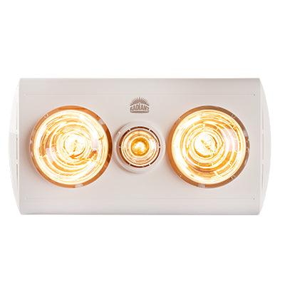 3 Lt Ceiling Light/Heater/Extractor Fan White - Livestainable.co.za