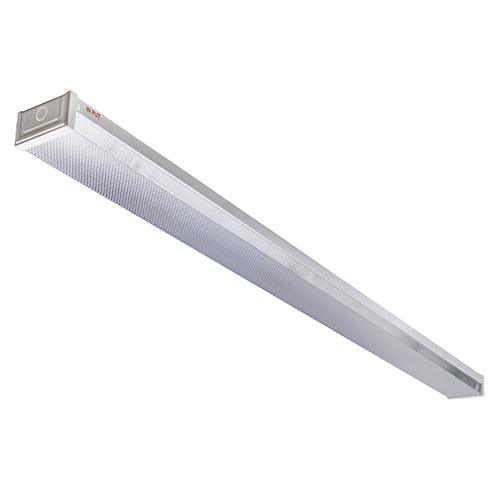 5 Ft Double Closed Channel Prismatic Led Ready T8 Empty Body - Livestainable.co.za