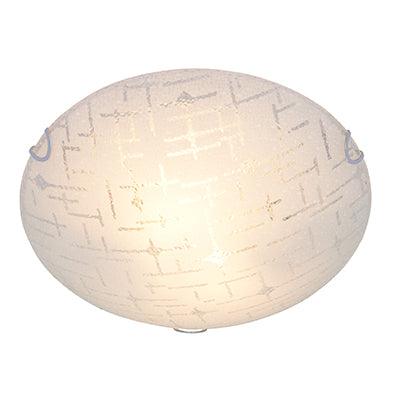 Line Pattern Ceiling Light 300mm Chrome E27 2x40w - Livestainable.co.za