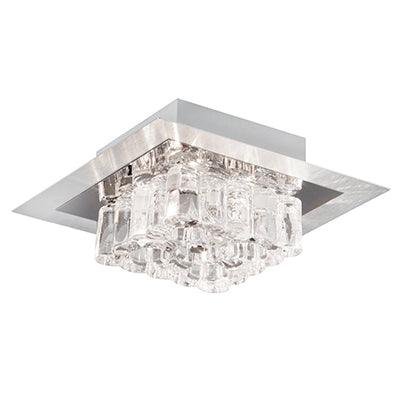 Roma Crystal Ceiling Light Square Chrome G4 4x20w - Livestainable.co.za