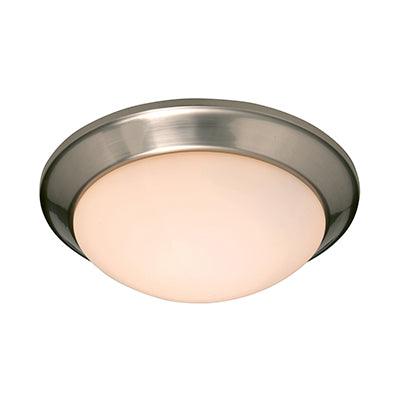 Bevel Ceiling Light Satin Chrome E27 2x60w - Livestainable.co.za