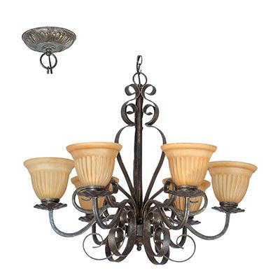 6 Lt Opera Chandelier Antique Bronze E27 6x60w - Livestainable.co.za