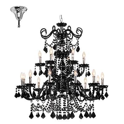 Dream Chandelier Chrome/Black E14 8x40w - Livestainable.co.za