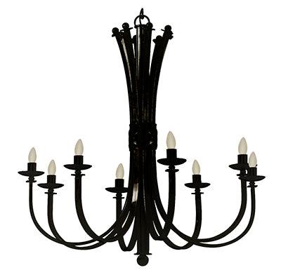 Bali Chandelier Black E14 8x60w - Livestainable.co.za