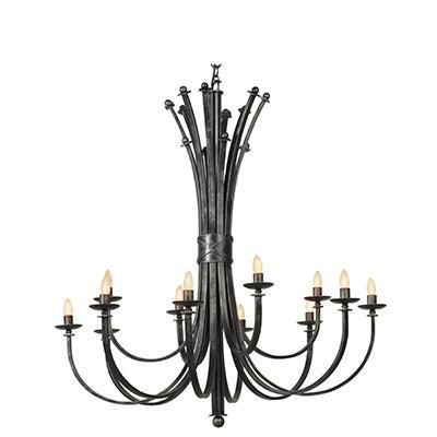 Bali Chandelier Antique Bronze E14 12x60w - Livestainable.co.za