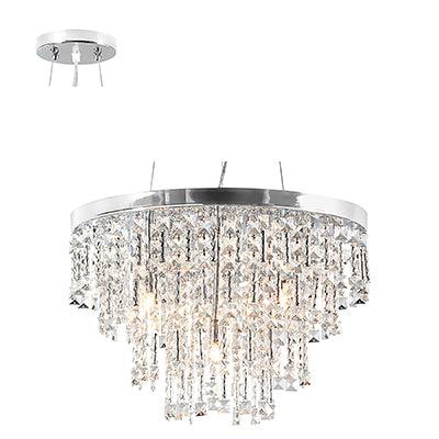 Gem Chandelier 500mm Chrome G9 4x40w - Livestainable.co.za