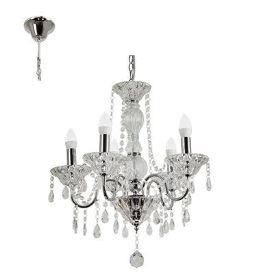 Panache Chandelier Chrome E14 5x40w - Livestainable.co.za