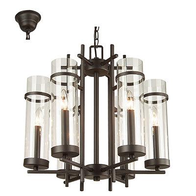 Alberto Chandelier Brown E14 6x40w - Livestainable.co.za