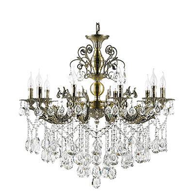 Barry Chandelier Antique Bronze E14 10x40w - Livestainable.co.za