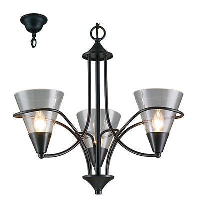 Chandelier Black E14 3x40w - Livestainable.co.za