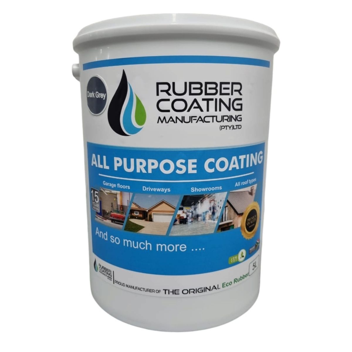 Rcm All Purpose Coating Dark Grey 5 L