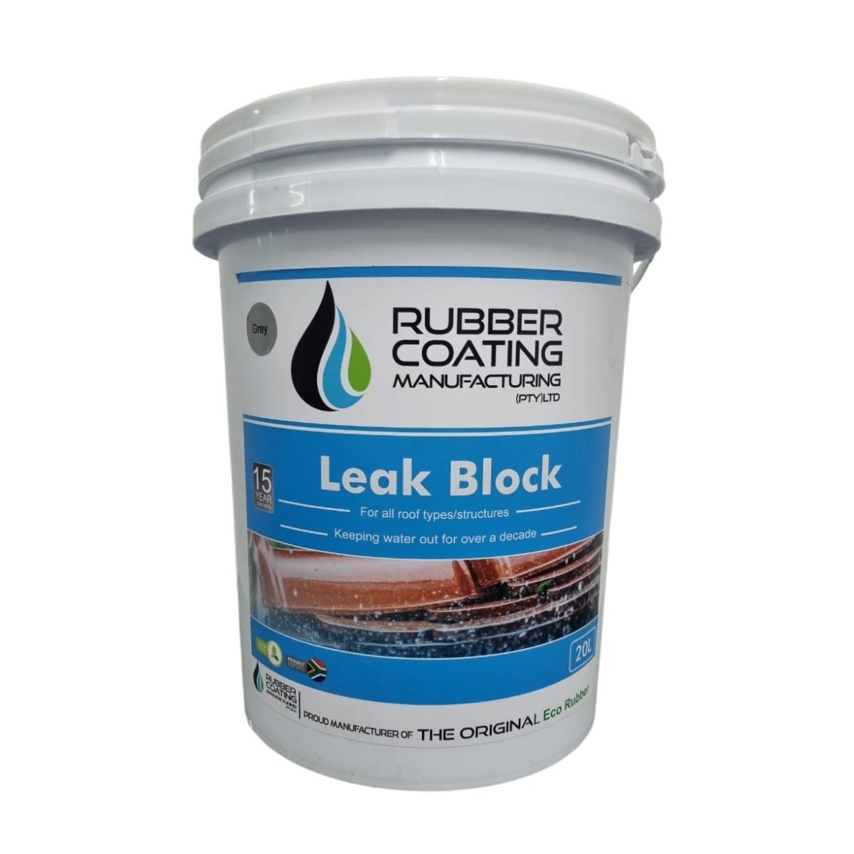Rcm Leak Block Light Grey 20 L