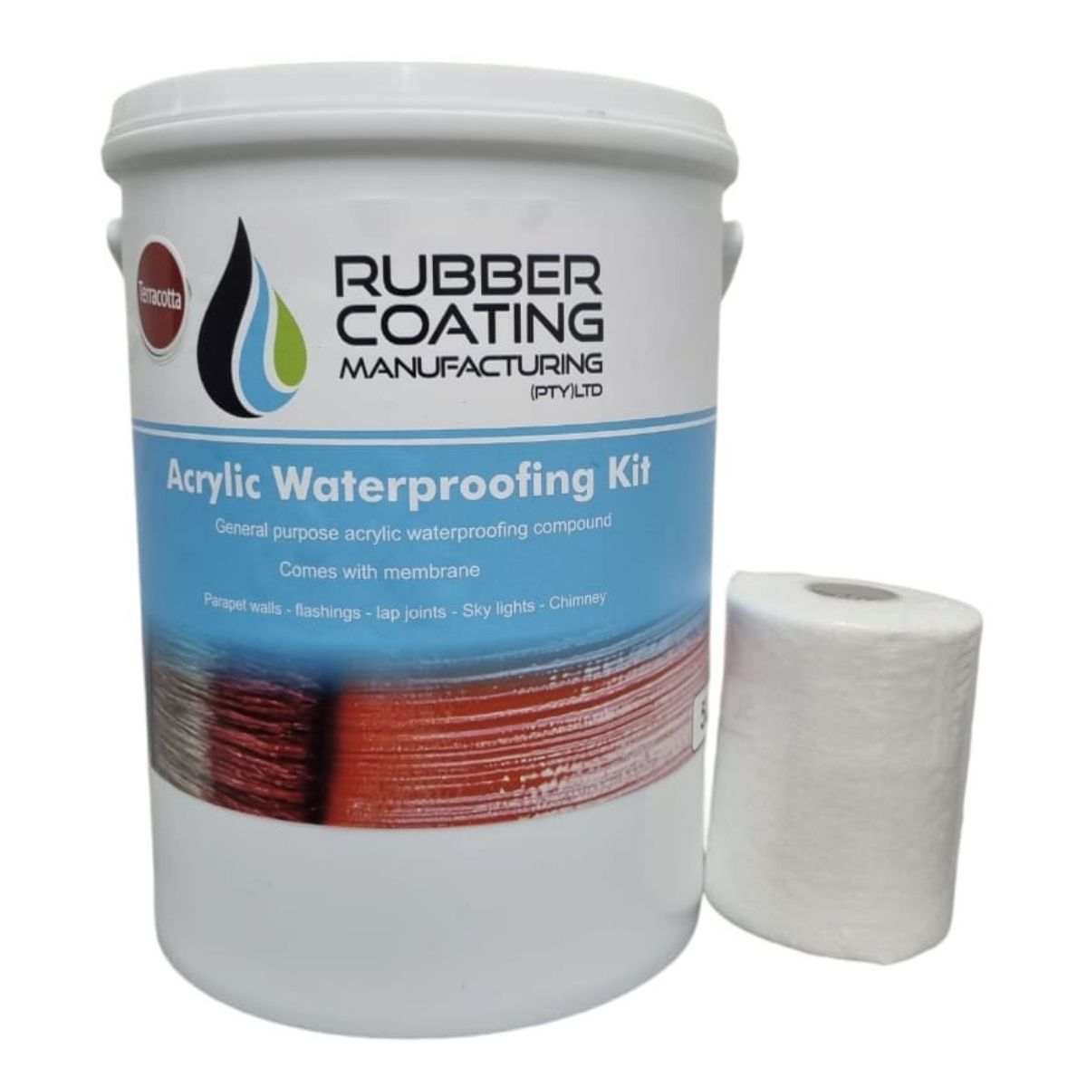 Rcm Roof Seal Kit Acrylic 5 L Terracotta