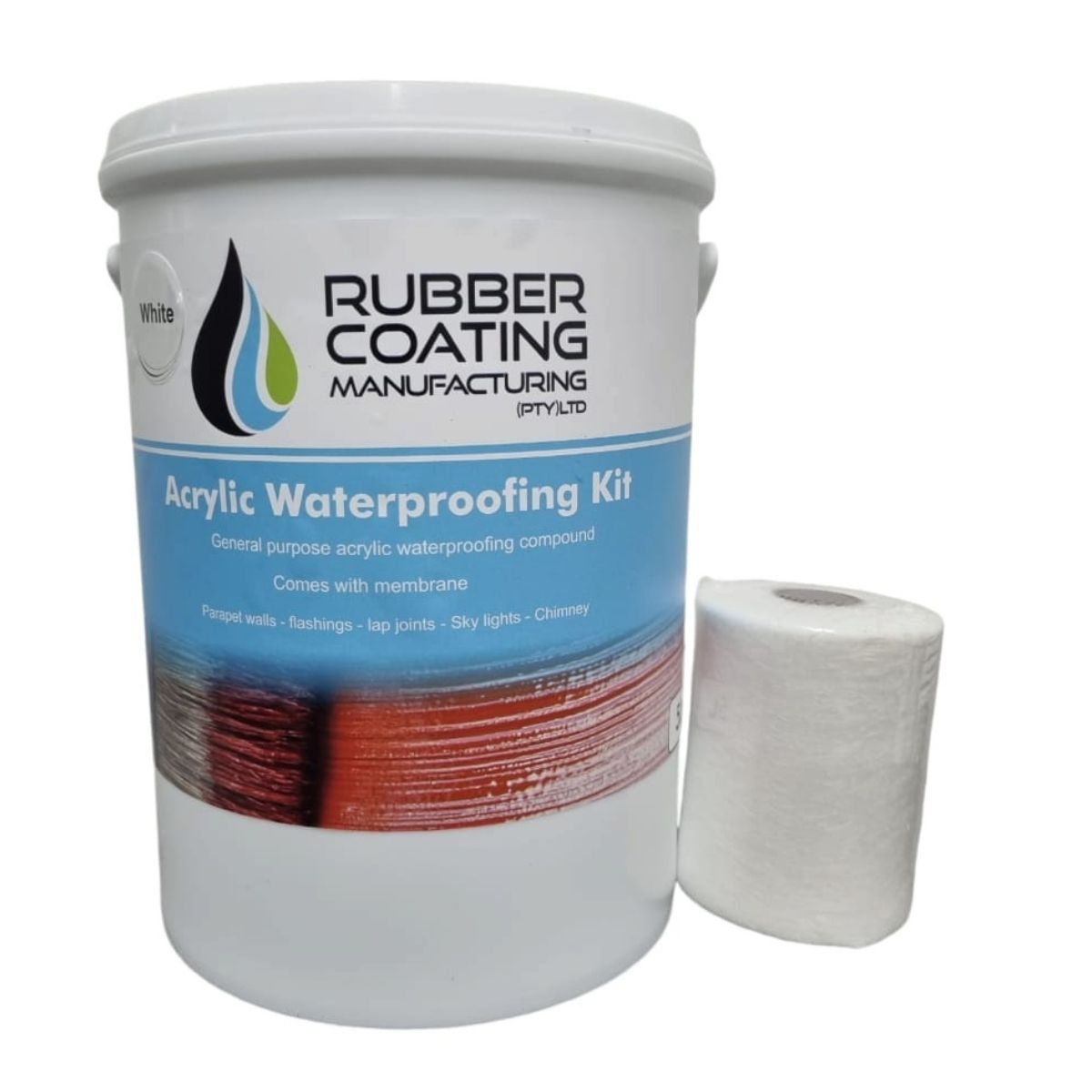 Rcm Roof Seal Kit Acrylic 5 L White