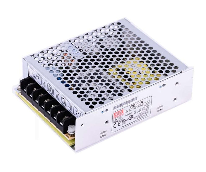 Power Supply Encl. I=220 O=5 V,12 V 65 W Rd 65 A