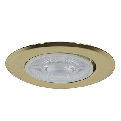 D/Light Steel Brass Gu10 50w C/O 65mm - Livestainable.co.za