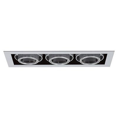 D/Light Tilt Rectangular Satin Silver 3x50w 230v - Livestainable.co.za